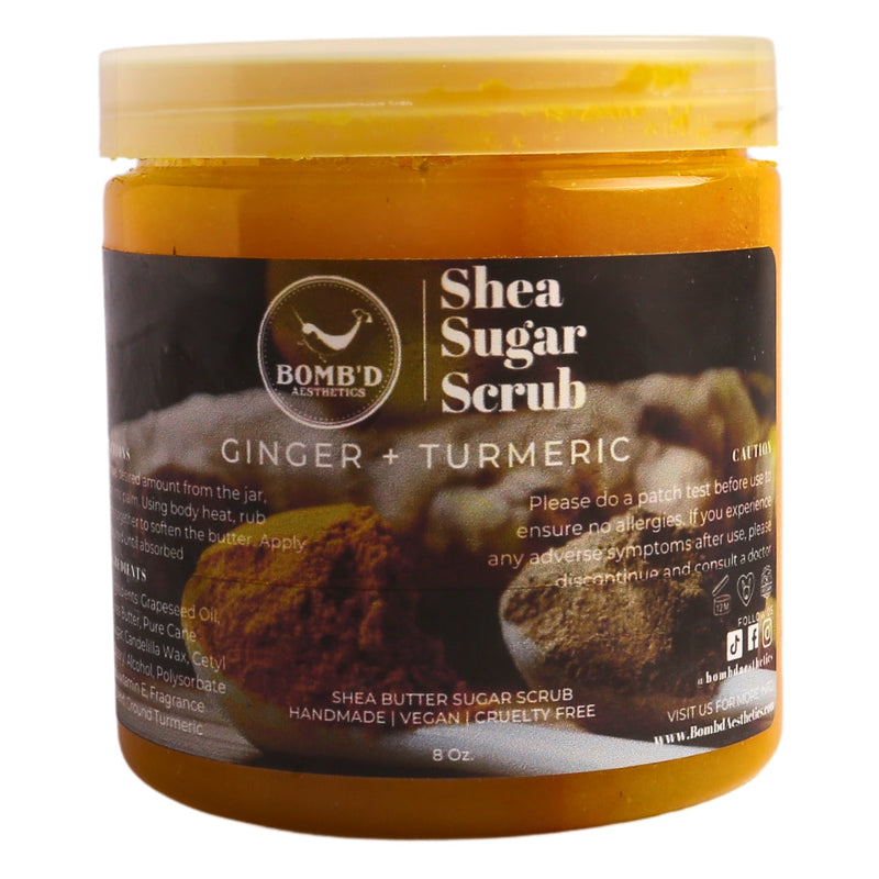 Ginger and Turmeric Shea Butter Sugar Scrub