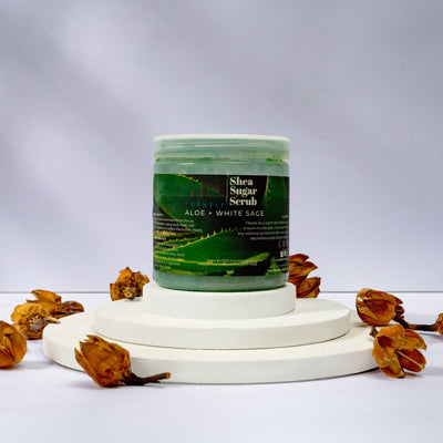 Aloe and White Sage Shea Butter Sugar Scrub