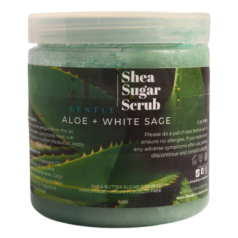 Aloe and White Sage Shea Butter Sugar Scrub